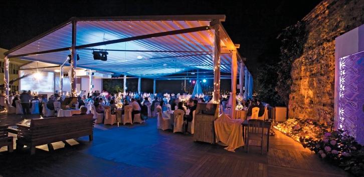 Aluminium overkapping met PVC doek en verlichting, Tuin en Terras, Overkappingen, Nieuw, Tuinpaviljoen, Ophalen