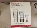 Clarins producten in tas voor huid 40+ ongeopend en nieuw, Ophalen of Verzenden, Nieuw, Gehele gezicht, Verzorging