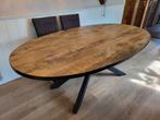 Lamulux eettafel ovaal, Ophalen, 200 cm of meer, Zo goed als nieuw, Vijf personen of meer