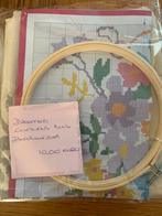 Canvas tas met gekleurde bloemen pakketje., Ophalen, Zo goed als nieuw, Borduurpakket