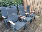 6 Hartman Da Vinci verstelbare tuinstoelen, Ophalen, Gebruikt, Aluminium