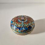 Cloisonné doosje emaille pillendoos ringen doos, Ophalen of Verzenden