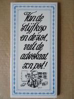 Vintage Mosa tegel tegels met spreuk 19 euro per stuk, Ophalen of Verzenden