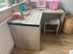 Kinderbureau met krukje en opbergbakken, Huis en Inrichting, Ophalen, Gebruikt, Bureau