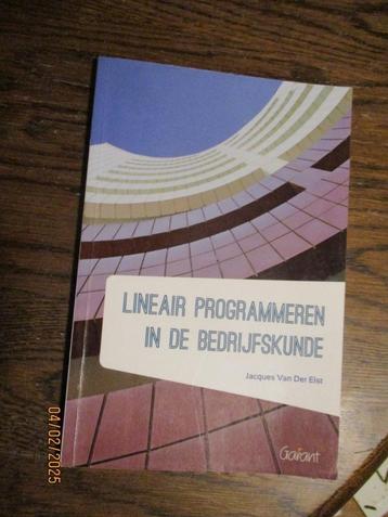 Lineair programmeren in de bedrijfskunde 9789044133813 ## beschikbaar voor biedingen