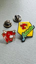 La Vache qui rit pins, Verzamelen, Speldjes, Pins en Buttons, Ophalen of Verzenden, Zo goed als nieuw, Dier of Natuur, Speldje of Pin