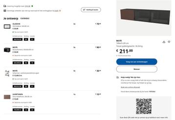 IKEA besta muur kastjes met deuren (ook voor tv meubel) - afbeelding 5