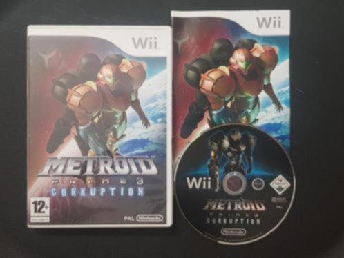 Wii | Metroid Prime 3 Corruption, Spelcomputers en Games, Games | Nintendo Wii, Gebruikt, Avontuur en Actie, 1 speler, Vanaf 12 jaar