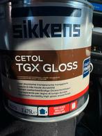 Sikkens Cetol TGX Gloss Beits 2.475L, Doe-het-zelf en Verbouw, Verf, Beits en Lak, Bruin, Beits, Ophalen of Verzenden, Zo goed als nieuw