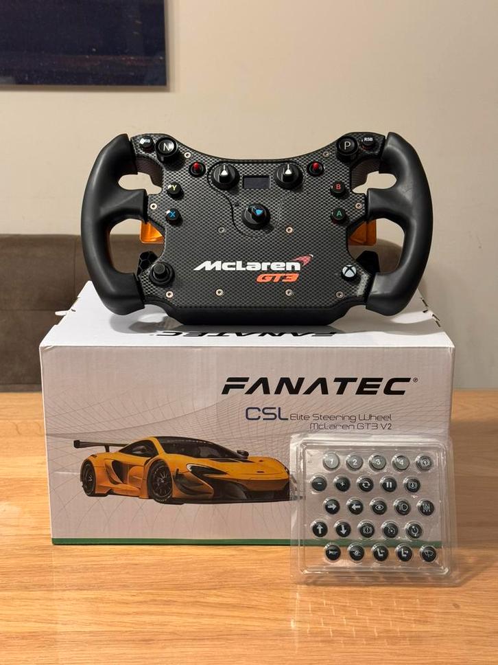 Fanatec McLaren GT3 V2 stuur CSL Eite Steering Wheel, Computers en Software, Joysticks, Zo goed als nieuw, Ophalen of Verzenden