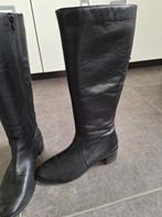Echt leren hoge laarzen maat 39, Kleding | Dames, Ophalen, Hoge laarzen, Zwart, Zo goed als nieuw