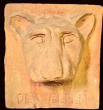 Antieke terracotta gevelsteen met leeuwenkop, Antiek en Kunst, Antiek | Keramiek en Aardewerk, Ophalen