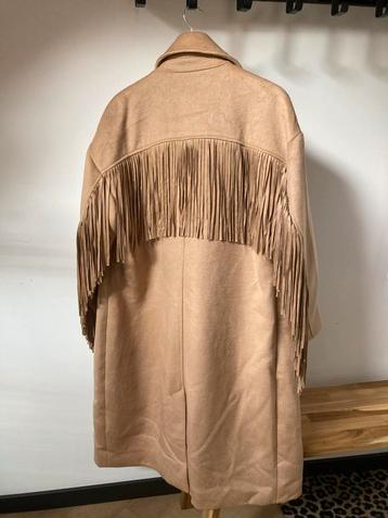 Colourful Rebel Koko fringe coat - maat L beschikbaar voor biedingen