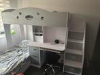 Stapelbed met Bureau & Opbergruimte, Ophalen, Zo goed als nieuw, Hoogslaper