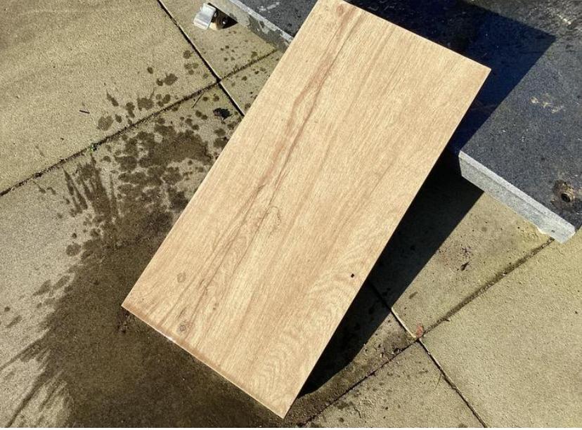 Keramische houtlook tegels, Tuin en Terras, Ophalen, Gebruikt, Keramiek, Terrastegels