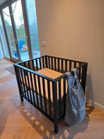 Mooie zwarte baby box met Koeka gratis boxkleed, Ophalen of Verzenden, Gebruikt, Ledikant