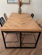 Eiken tafel 180x100 cm, Ophalen, Gebruikt, 50 tot 100 cm, 150 tot 200 cm