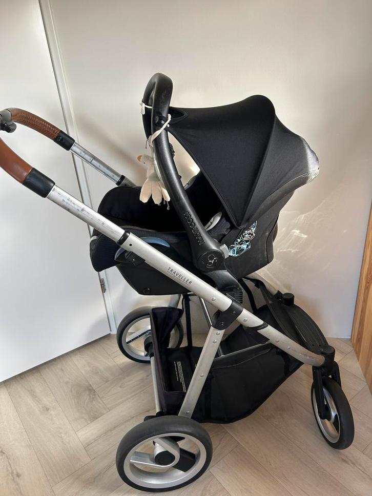 Kinderwagen 3 in 1, Kinderen en Baby's, Kinderwagens en Combinaties, Gebruikt, Combiwagen, Mutsy, Met reiswieg, Verstelbare duwstang