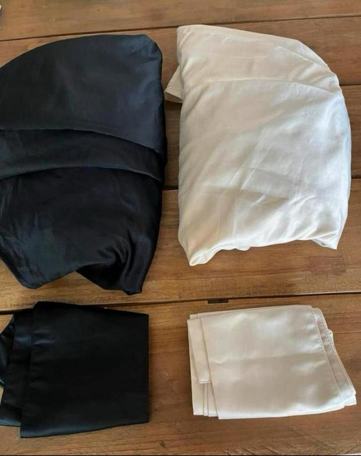 2 st. Statafel Rok/Hoes +  Strik . Beige en/of Zwart . Zgan, Huis en Inrichting, Tafels | Statafels, Zo goed als nieuw, Ophalen of Verzenden