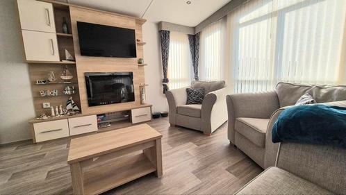 Stacaravan Chalet met Staanplats 15 km Cadzand Nieuwvliet, Caravans en Kamperen, Stacaravans, tot en met 4, Ophalen