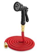 tuinslang / flexible slang met sproeikop en koppelstukken, Tuin en Terras, Tuinslangen, Ophalen of Verzenden, Nieuw, Tuinslang