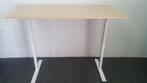 Bureau Zit/Sta 160x80 wit/ahorn, Verzenden, In hoogte verstelbaar, Zo goed als nieuw, Stabureau
