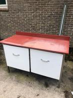 snijwerkbank  m polyethylene blad en hoge lades, Ophalen, Meubilair