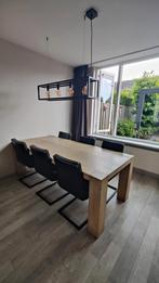 Eiken eettafel, Udine, 220x100x78cm, Huis en Inrichting, Tafels | Eettafels, Ophalen, Eikenhout, 200 cm of meer, 50 tot 100 cm