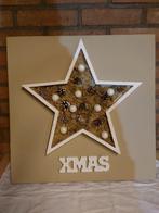 Kerst Canvas Schilderij met Ster, Ophalen of Verzenden, Nieuw, Overige typen