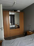 Bed met kast, Huis en Inrichting, Kasten | Kledingkasten, Ophalen, Gebruikt, 200 cm of meer, Eikenhout