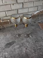 Gouden Accent Kandelaars - Set van 2, Ophalen, Overige materialen, Gebruikt, Overige kleuren
