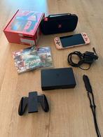 Nintendo Switch OLED + Games, Spelcomputers en Games, Avontuur en Actie, 1 speler, Eén computer, Ophalen of Verzenden