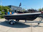 Ruime toer/visboot met Tohatsu MFS 9,8 en Marlin trailer, Watersport en Boten, Vis- en Consoleboten, Ophalen, 10 tot 30 pk, Gebruikt