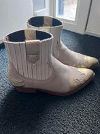 DWRS suede beige gouden enkellaarsje dames maat 39, DWRS, Beige, Lage of Enkellaarzen, Ophalen of Verzenden