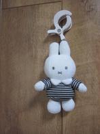 Tiamo pluche Nijntje zwart-wit gestreept jasje + trilfunctie, Ophalen of Verzenden, Zo goed als nieuw, Konijn