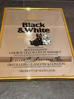 Black & white whisky spiegel, Ophalen of Verzenden, Zo goed als nieuw, Reclamebord