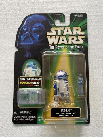 star wars R2-D2 hologram prinses leia & comm talk chip 1999