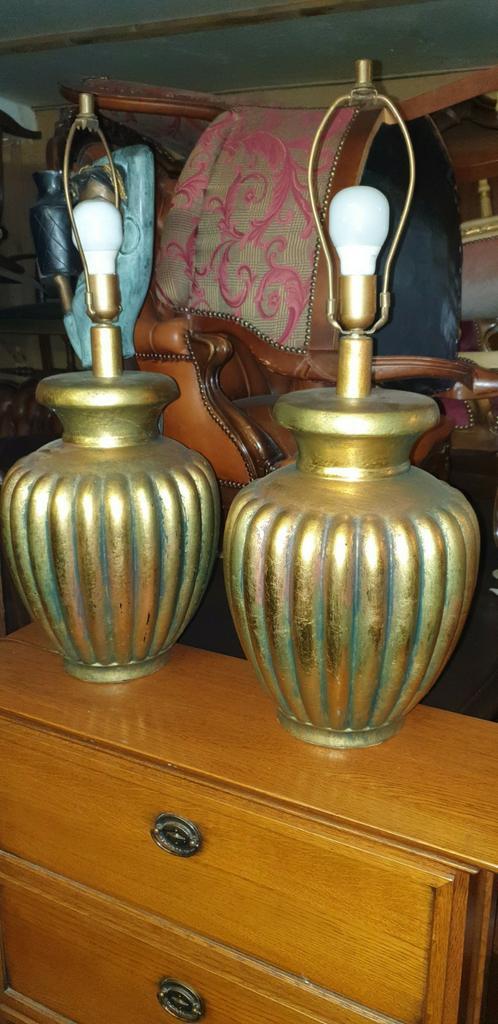 Lampen, Huis en Inrichting, Lampen | Tafellampen, Zo goed als nieuw, Minder dan 50 cm, Stof, Ophalen