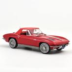 Chevrolet Corvette Sting R Cabrio '63 Rood 1:18 NOREV 189056, Hobby en Vrije tijd, Modelauto's | 1:18, Verzenden, Nieuw, Auto