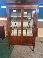Antieke, originele vitrinekast, Antiek en Kunst, Antiek | Meubels | Kasten, Ophalen