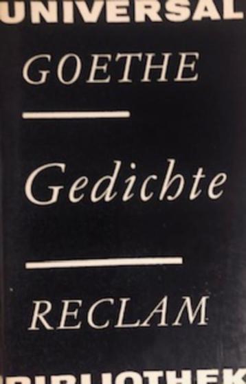 Goethe Gedichte.  In het Duits