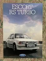 Folder brochure Ford Escort RS Turbo nieuw, Ford, Nieuw, Ophalen of Verzenden, Ford