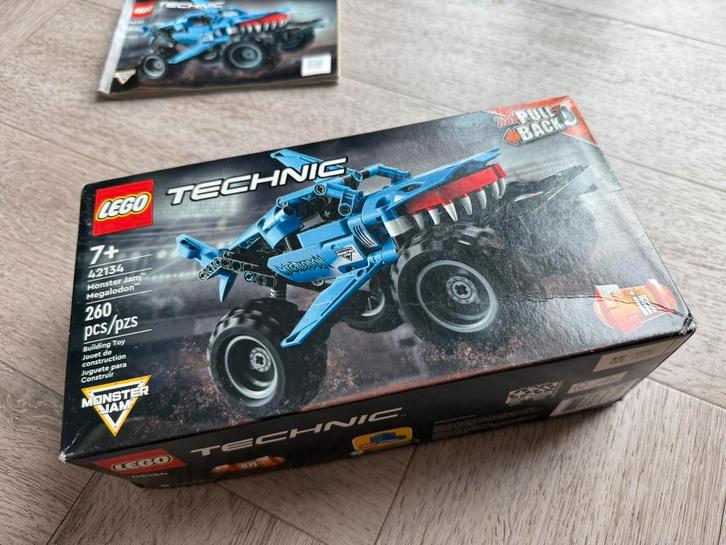 Lego Technic 42134 Monster Jam Megalodon, Kinderen en Baby's, Speelgoed | Duplo en Lego, Gebruikt, Lego, Complete set, Ophalen of Verzenden