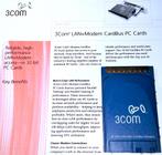 3Com 3C3FEM656 C PCMCIA netwerkkaart LAN 56K Xjack PC Card, Computers en Software, Netwerkkaarten, Ophalen of Verzenden, Nieuw