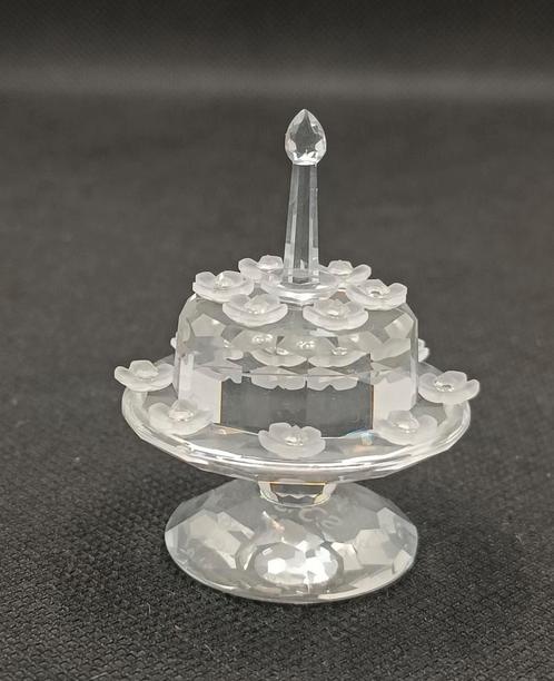 Swarovski taart, Verzamelen, Swarovski, Zo goed als nieuw, Figuurtje, Ophalen of Verzenden