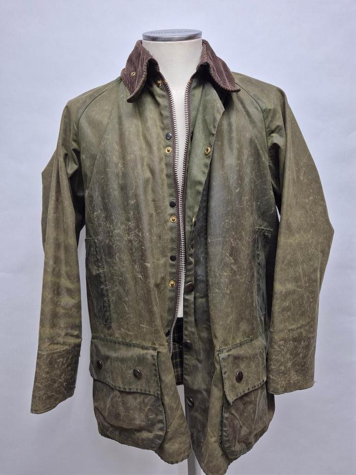 Barbour waxjas jas 'Beaufort' C42-107 cm groen (large), Kleding | Heren, Jassen | Winter, Gedragen, Maat 52/54 (L), Groen, Ophalen