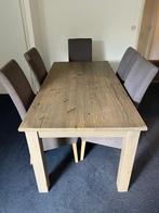 Eettafel inclusief stoelen, Ophalen, 200 cm of meer, Zo goed als nieuw, Vijf personen of meer