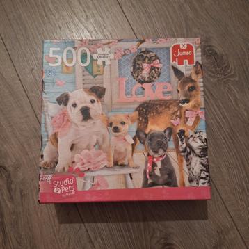 Jumbo puzzel 500 stukjes Studio Pets By Myrna dieren puzzel beschikbaar voor biedingen