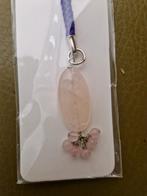 Rozenkwarts edelsteen hanger telefoonaccessoires nieuw, Ophalen of Verzenden, Nieuw