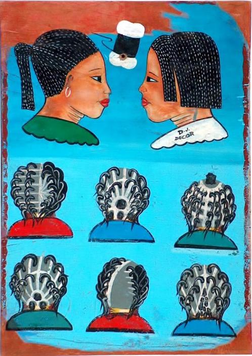 Afrikaans kappersbord, Antiek en Kunst, Kunst | Niet-Westerse kunst, Ophalen of Verzenden